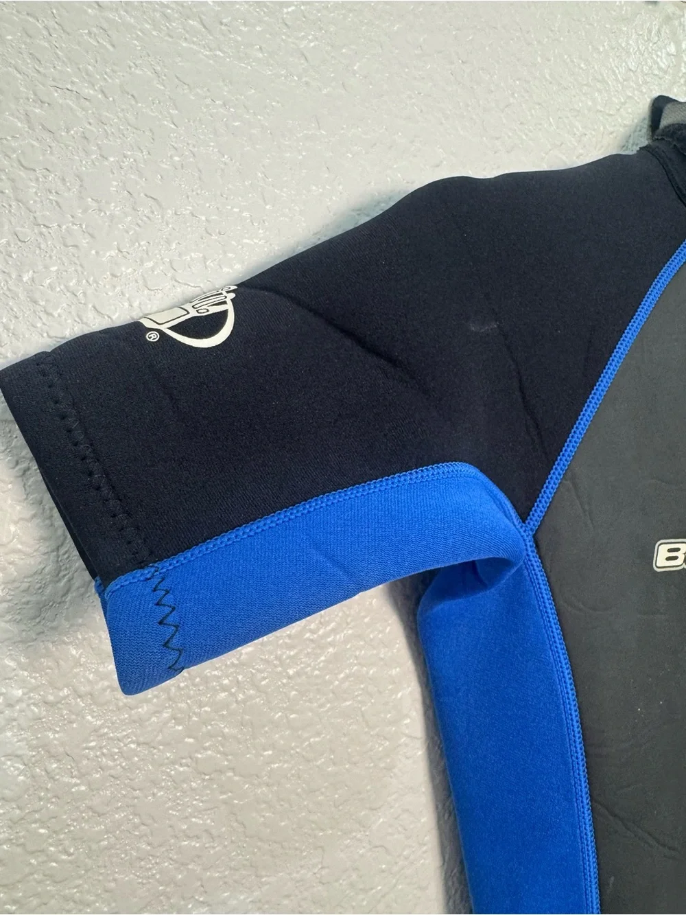 Body Glove Wetsuit Juniors Size 14 Shorty Spring Suit Black Blue Back Zip